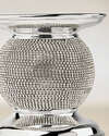 Bling Applique Pedestal 3-Wick Candle Holder