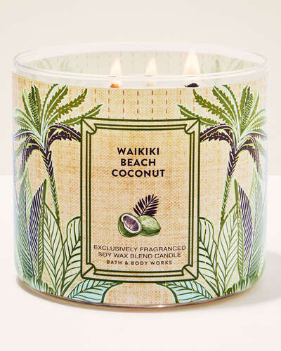 Waikiki Beach Coconut 3-Wick Candle