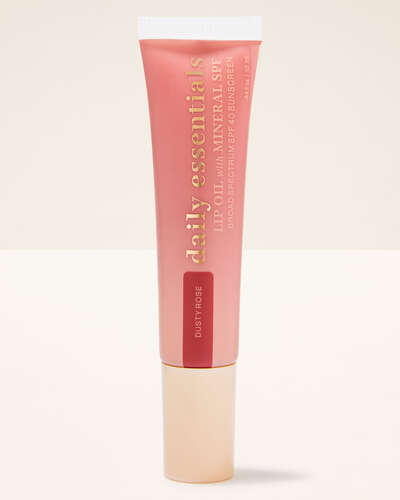 Dusty Pink Lip Oil with Mineral SPF 40