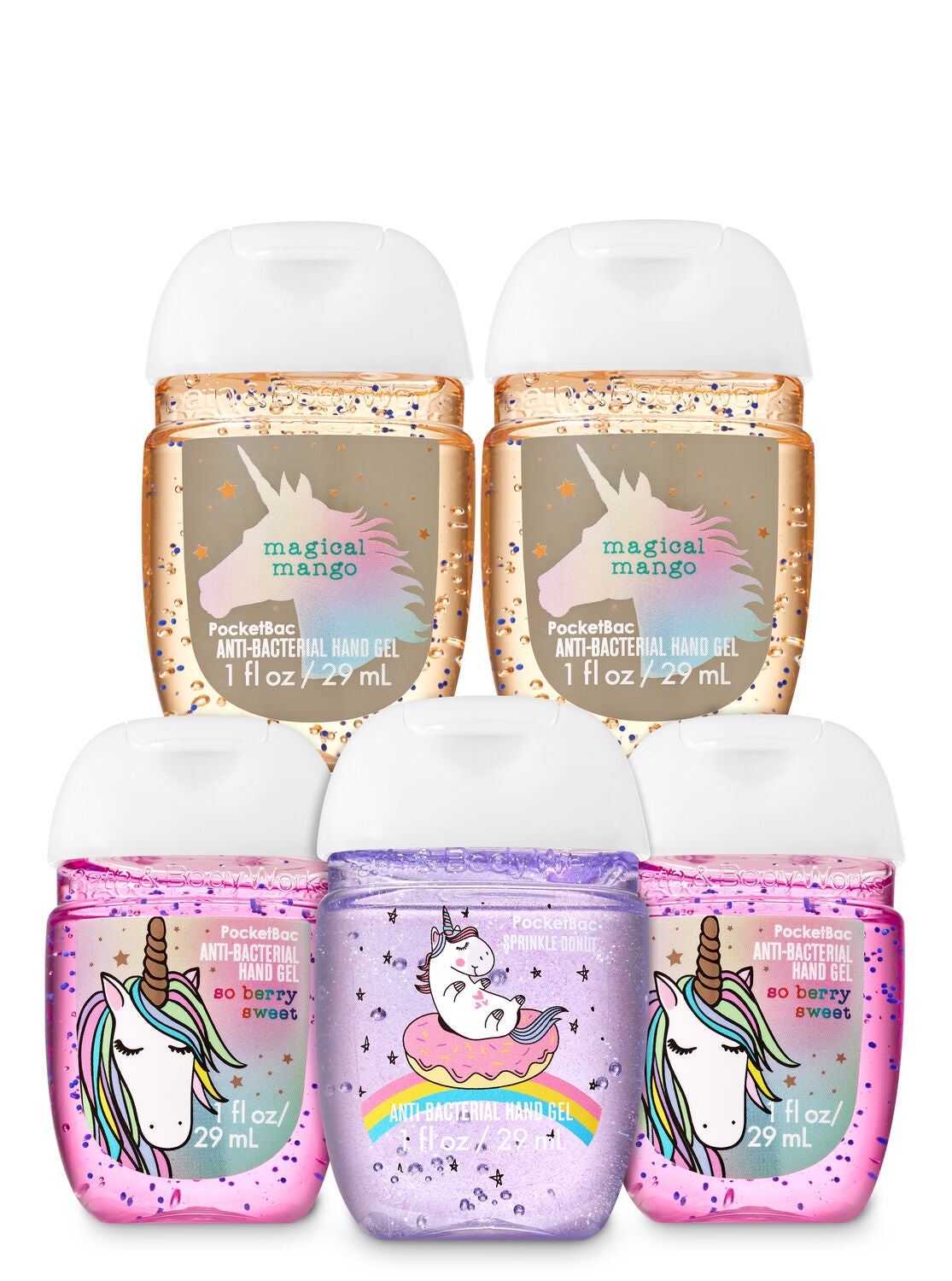 Sugar Coated Unicorns PocketBac Hand Sanitizers, 5-Pack - Bath And Body Works