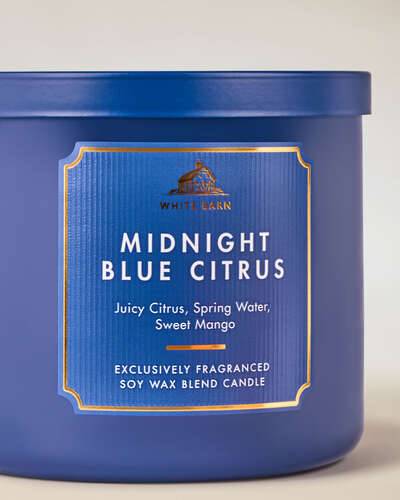 Midnight Blue Citrus 3-Wick Candle