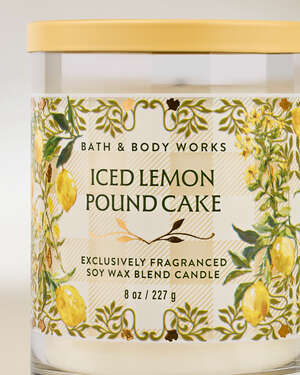 Iced Lemon Pound Cake Signature Single Wick Candle