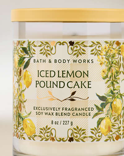 Iced Lemon Pound Cake Signature Single Wick Candle