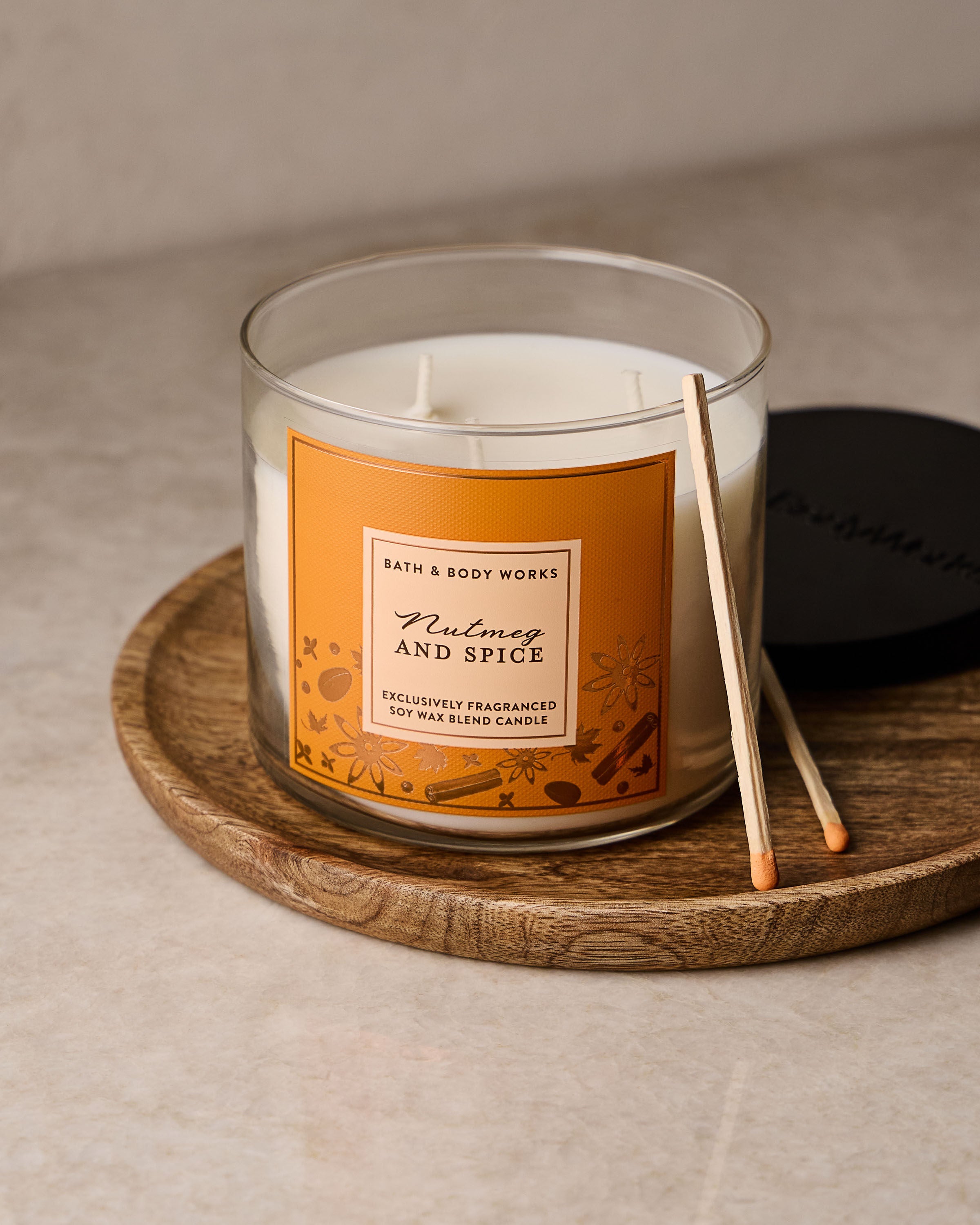 Nutmeg & Spice 3-Wick Candle | Bath & Body Works