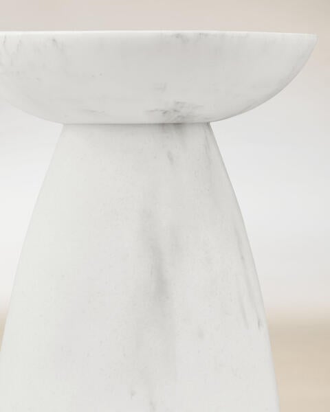 Marble Pedestal 3-Wick Candle Holder