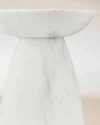 Marble Pedestal 3-Wick Candle Holder