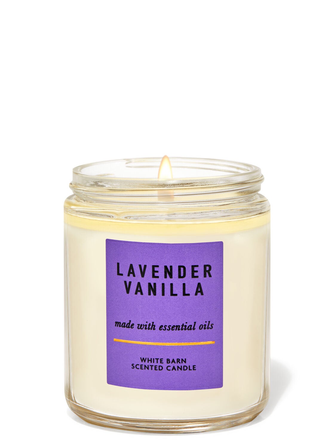 Lavender Vanilla Single Wick Candle Bath Body Works