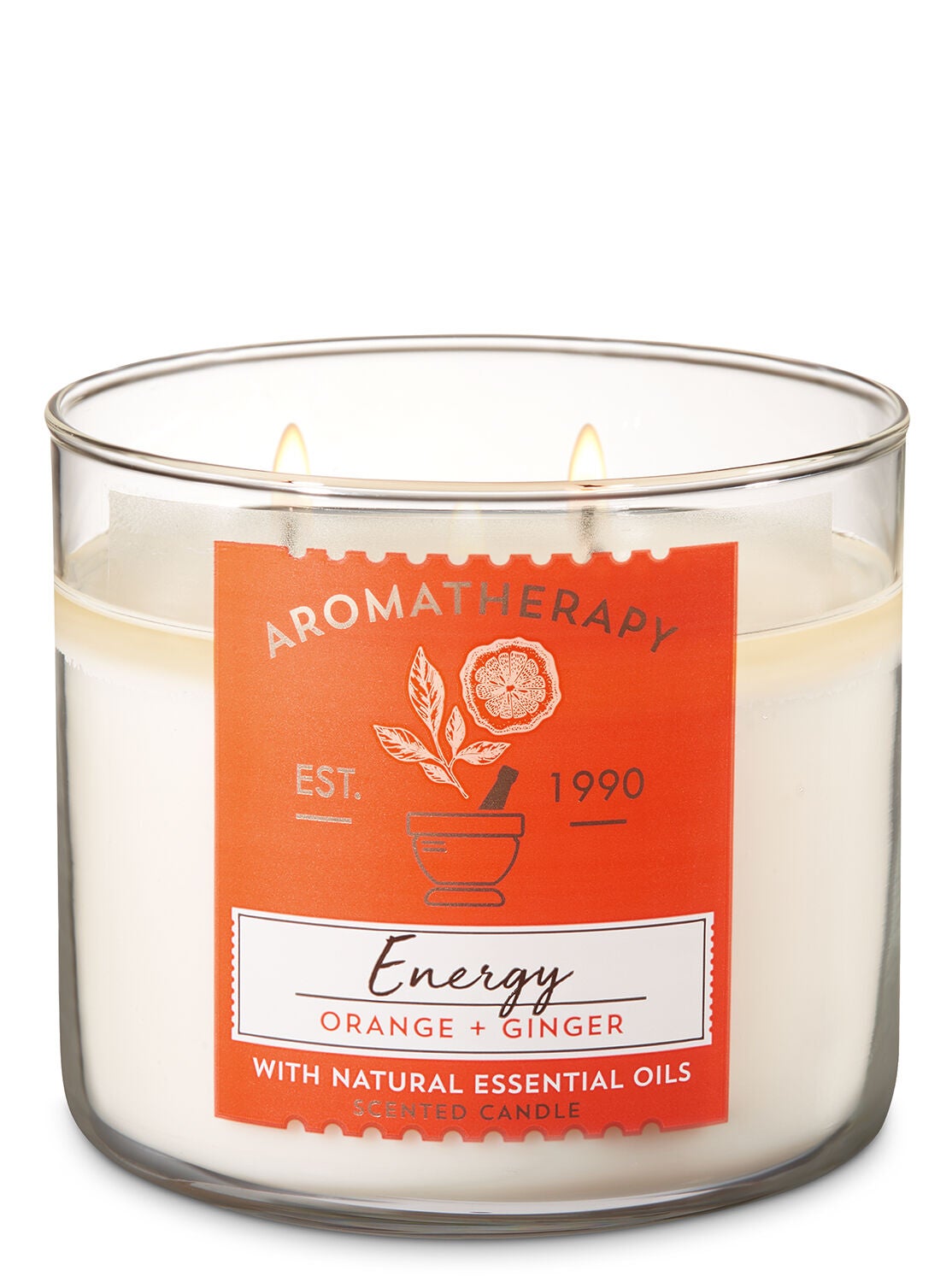 Orange Ginger 3 Wick Candle Aromatherapy Bath Body Works