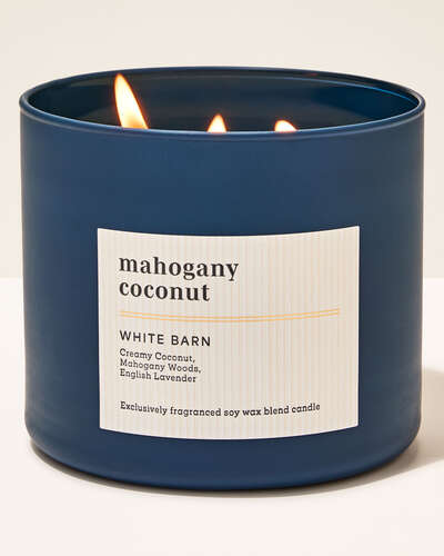Mahogany Coconut 3-Wick Candle