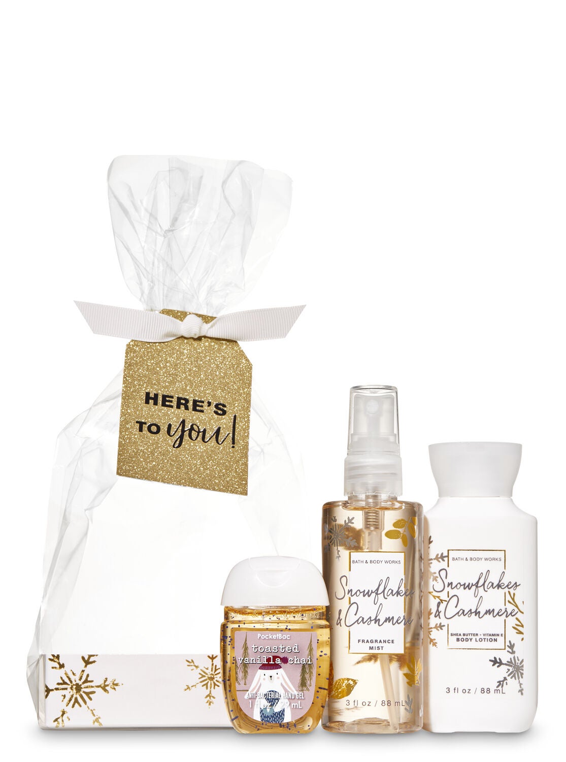 Snowflakes & Cashmere Here's to You Mini Gift Set - Bath And Body Works