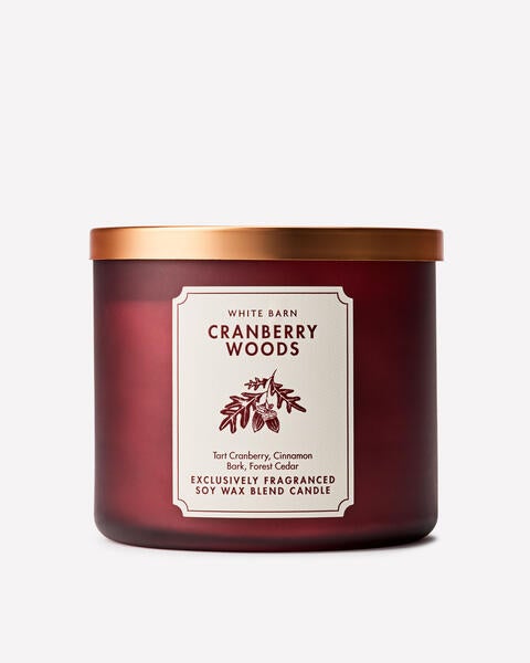 Cranberry Woods 3-Wick Candle