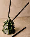Evergreen Ceramic Reed Vessel