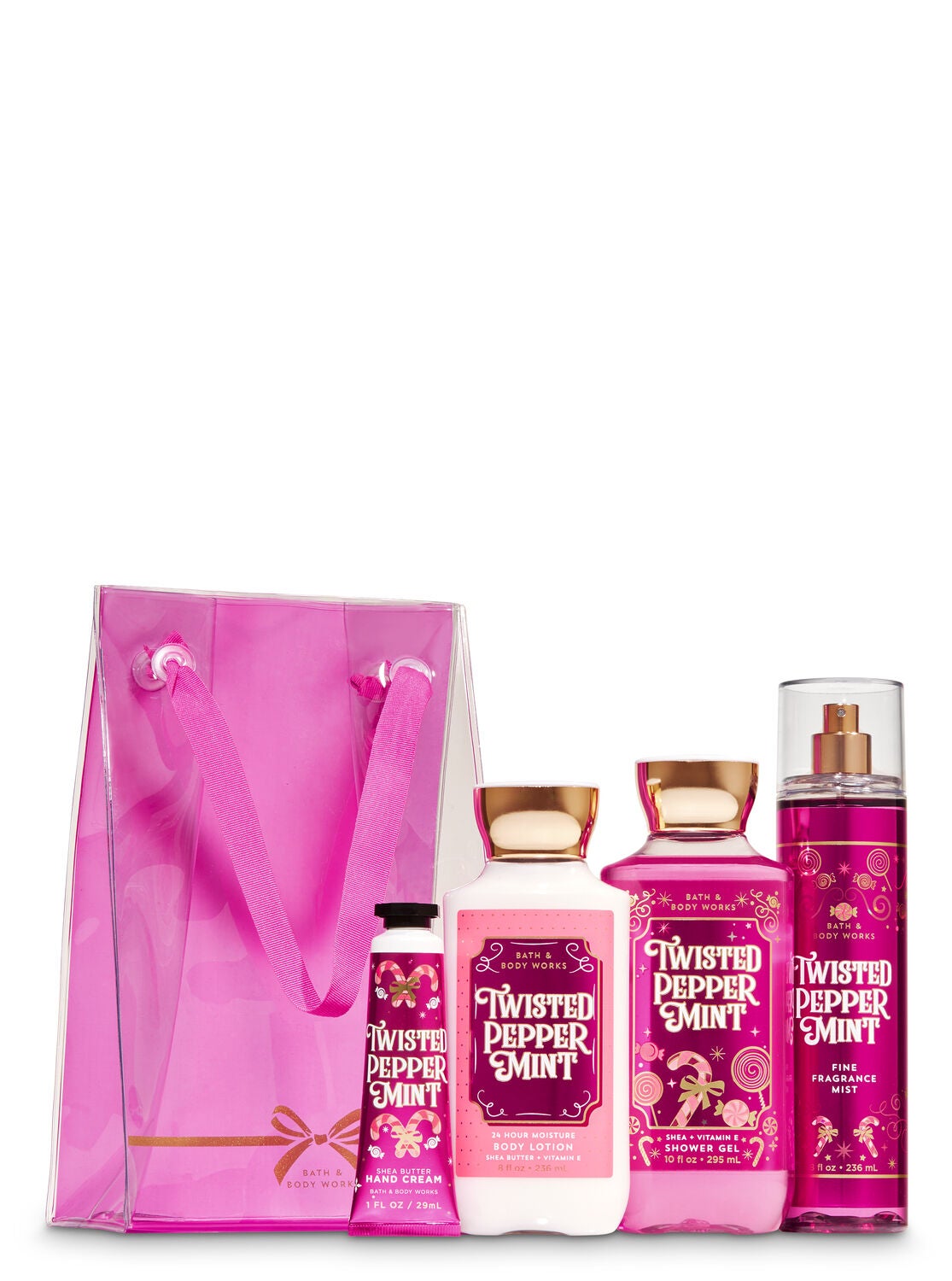 Twisted Peppermint Gift Bag Set - Bath And Body Works