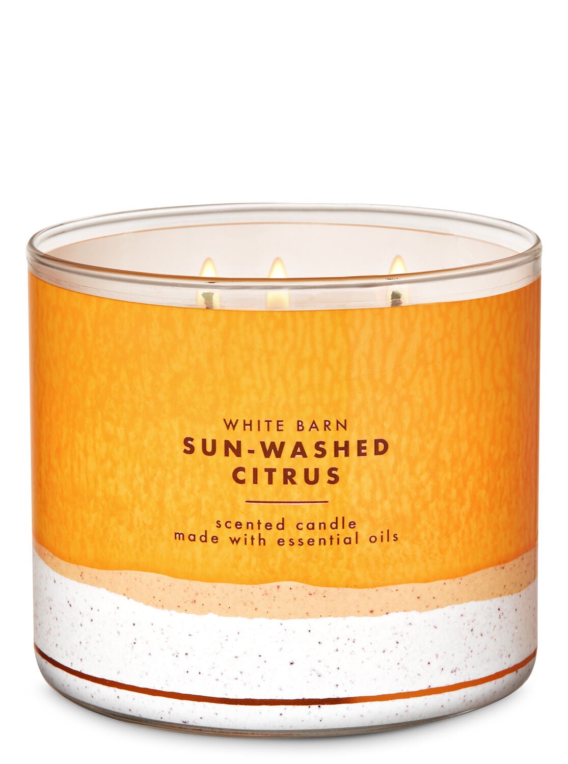 White Barn Sun-Washed Citrus 3-Wick Candle - Bath And Body Works
