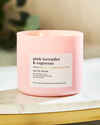 Pink Lavender & Espresso 3-Wick Candle