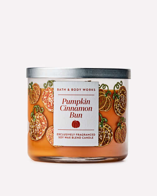Pumpkin Cinnamon Bun 3-Wick Candle
