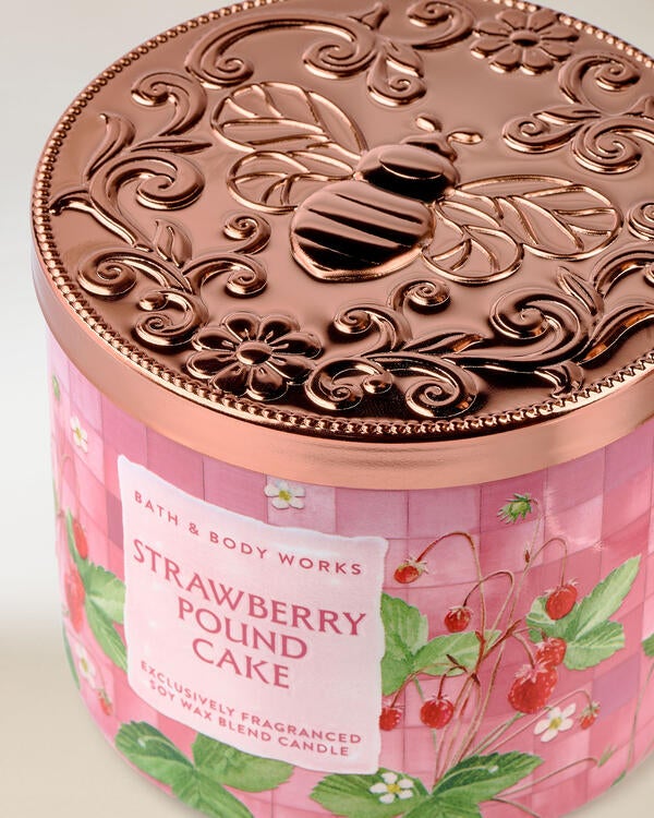 Strawberry Pound Cake 3-Wick Candle