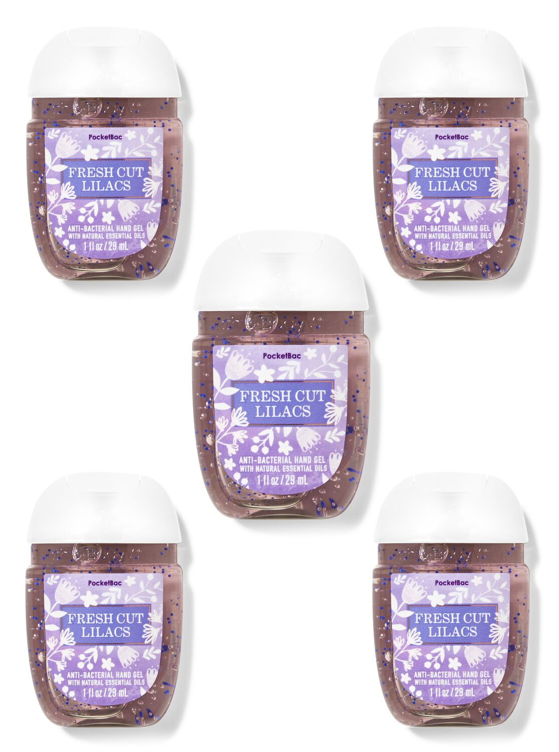 Fresh Cut Lilacs PocketBac Hand Sanitizers, 5-Pack