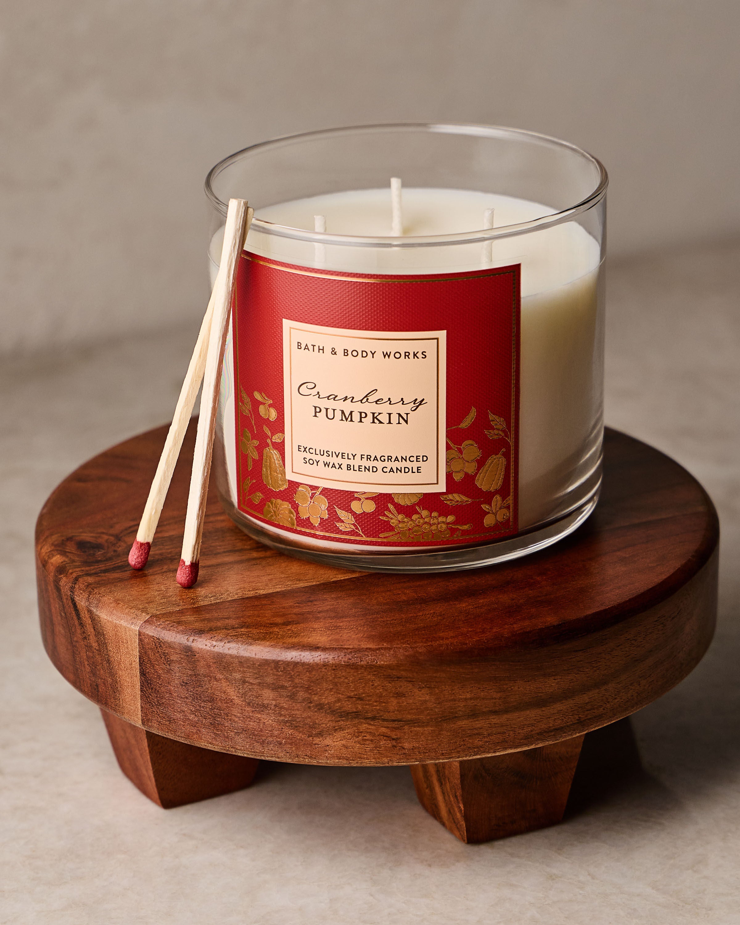 Cranberry Pumpkin 3-Wick Candle | Bath & Body Works