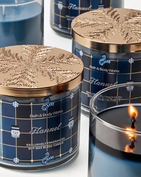 Flannel 3-Wick Candle