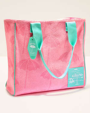 Pink Umbrella Tote Bag