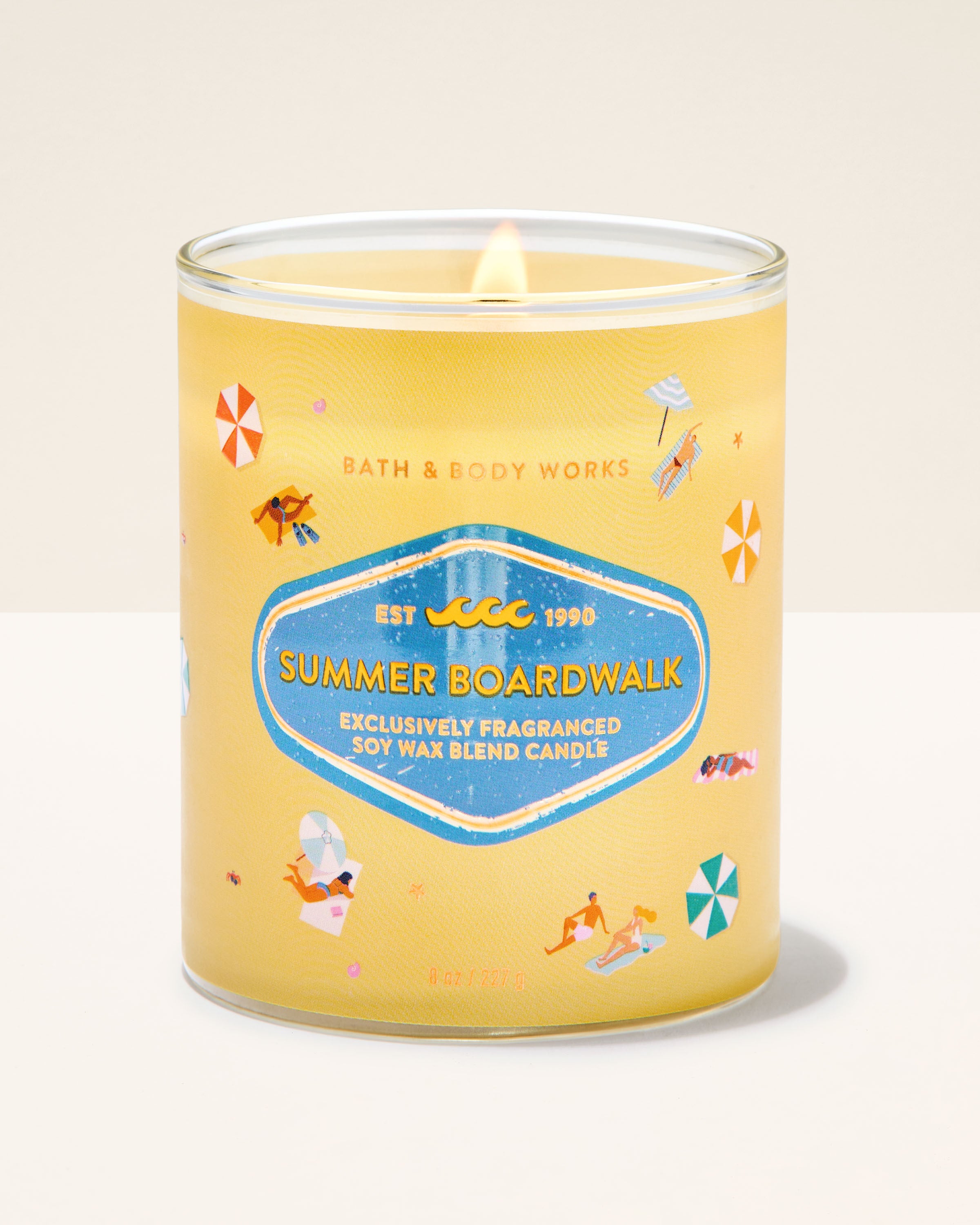 Summer Boardwalk Single Wick Candle | Bath & Body Works