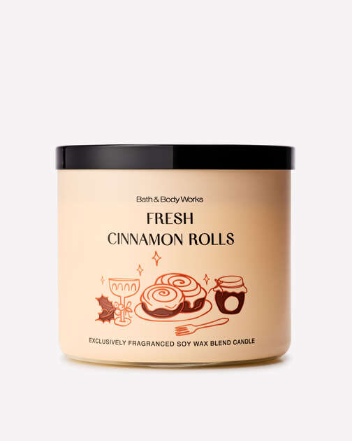 Fresh Cinnamon Rolls 3-Wick Candle