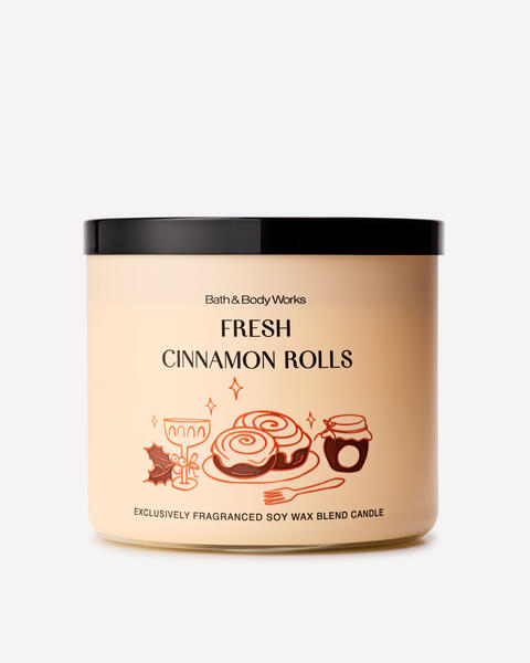 Fresh Cinnamon Rolls 3-Wick Candle