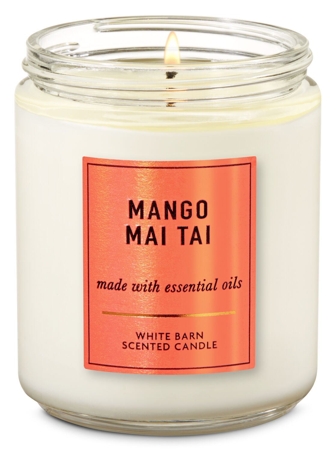 Mango Mai Tai Single Wick Candle - Bath And Body Works