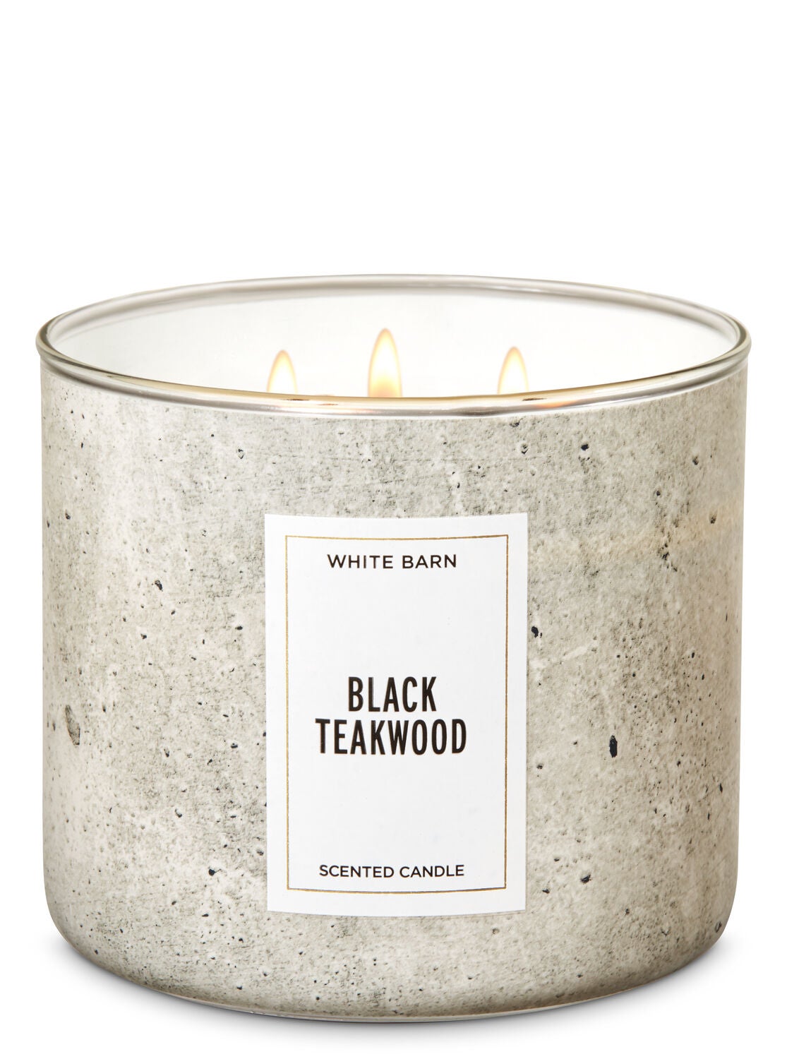 White Barn Black Teakwood 3-Wick Candle - Bath And Body Works