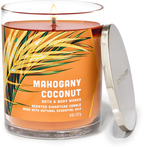Mahogany Coconut Signature Single Wick Candle