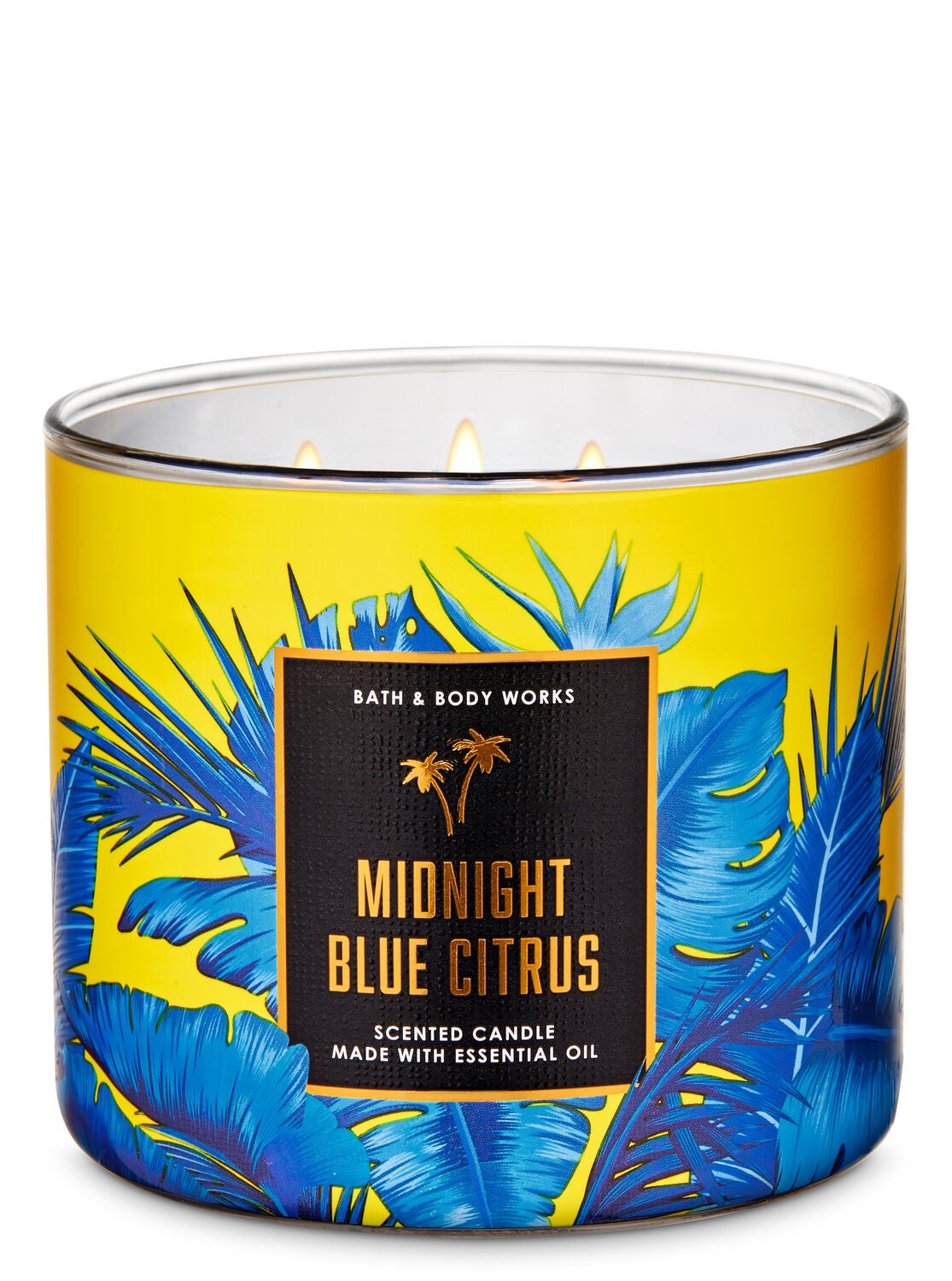 Midnight Blue Citrus 3-Wick Candle - Bath And Body Works