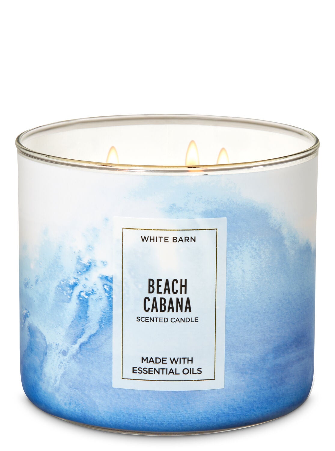 White Barn Beach Cabana 3-Wick Candle - Bath And Body Works
