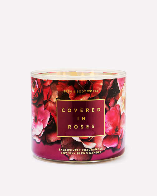 Covered In Roses 3-Wick Candle