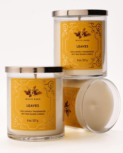 Leaves Single Wick Candle