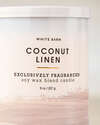 Coconut Linen Single Wick Candle