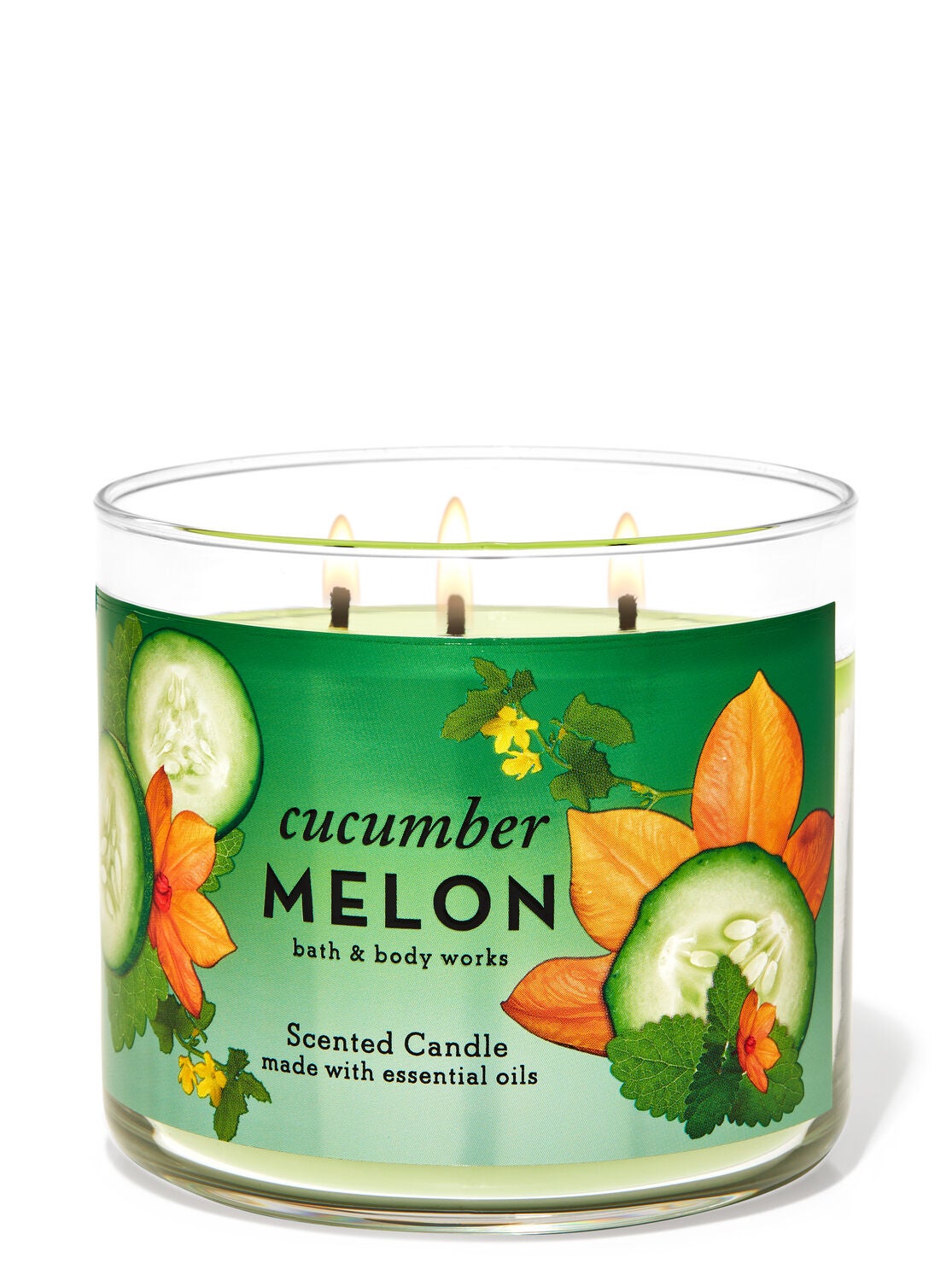 Cucumber Melon 3-Wick Candle - Bath And Body Works