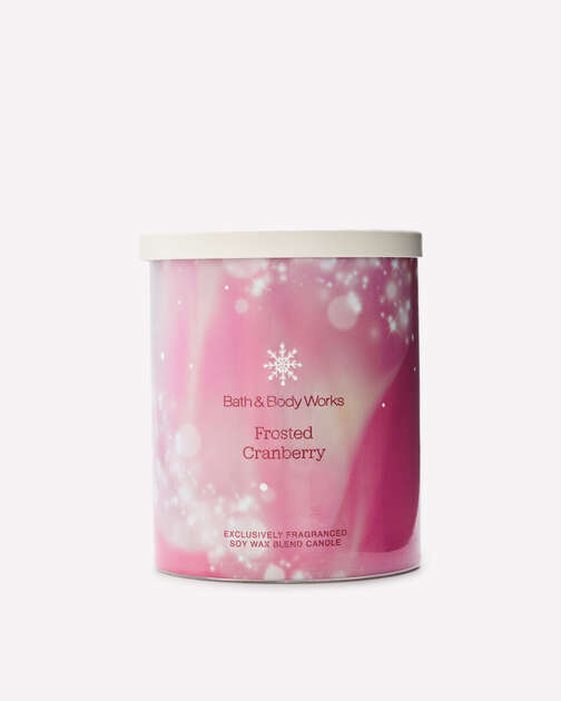 Frosted Cranberry Single Wick Candle