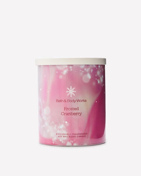 Frosted Cranberry Single Wick Candle