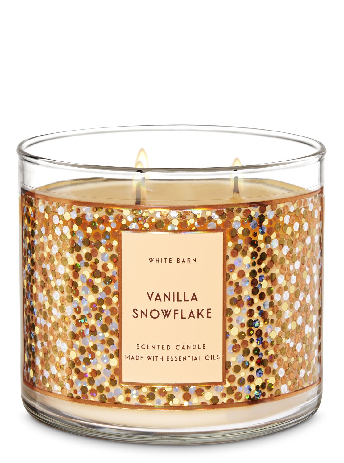 Vanilla Snowflake 3-Wick Candle - Bath And Body Works