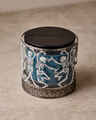 Glow-in-the-Dark Dancing Skeleton 3-Wick Candle Holder