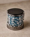 Glow-in-the-Dark Dancing Skeleton 3-Wick Candle Holder
