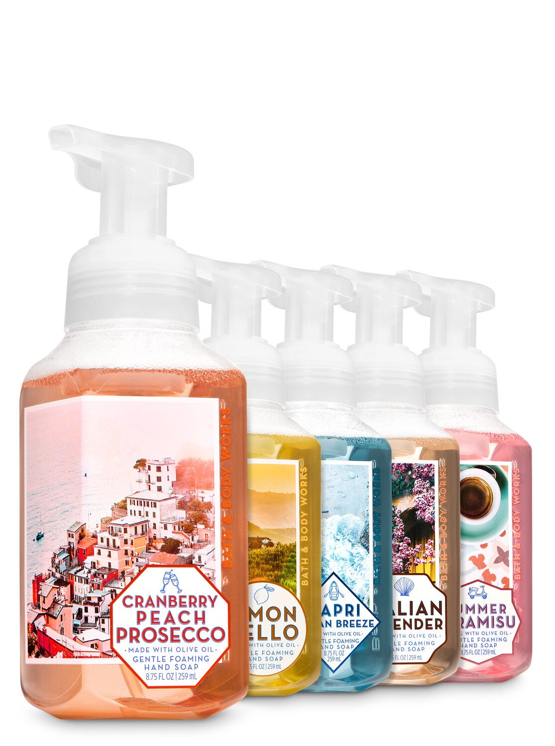 Italian Getaway Gentle Foaming Hand Soap, 5-Pack - Bath And Body Works