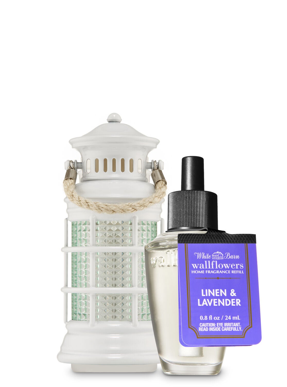 Linen & Lavender Wallflowers Fragrance Refill & Lantern Nightlight Plug Wallflowers Plug & Fragrance Refill - Bath And Body Works
