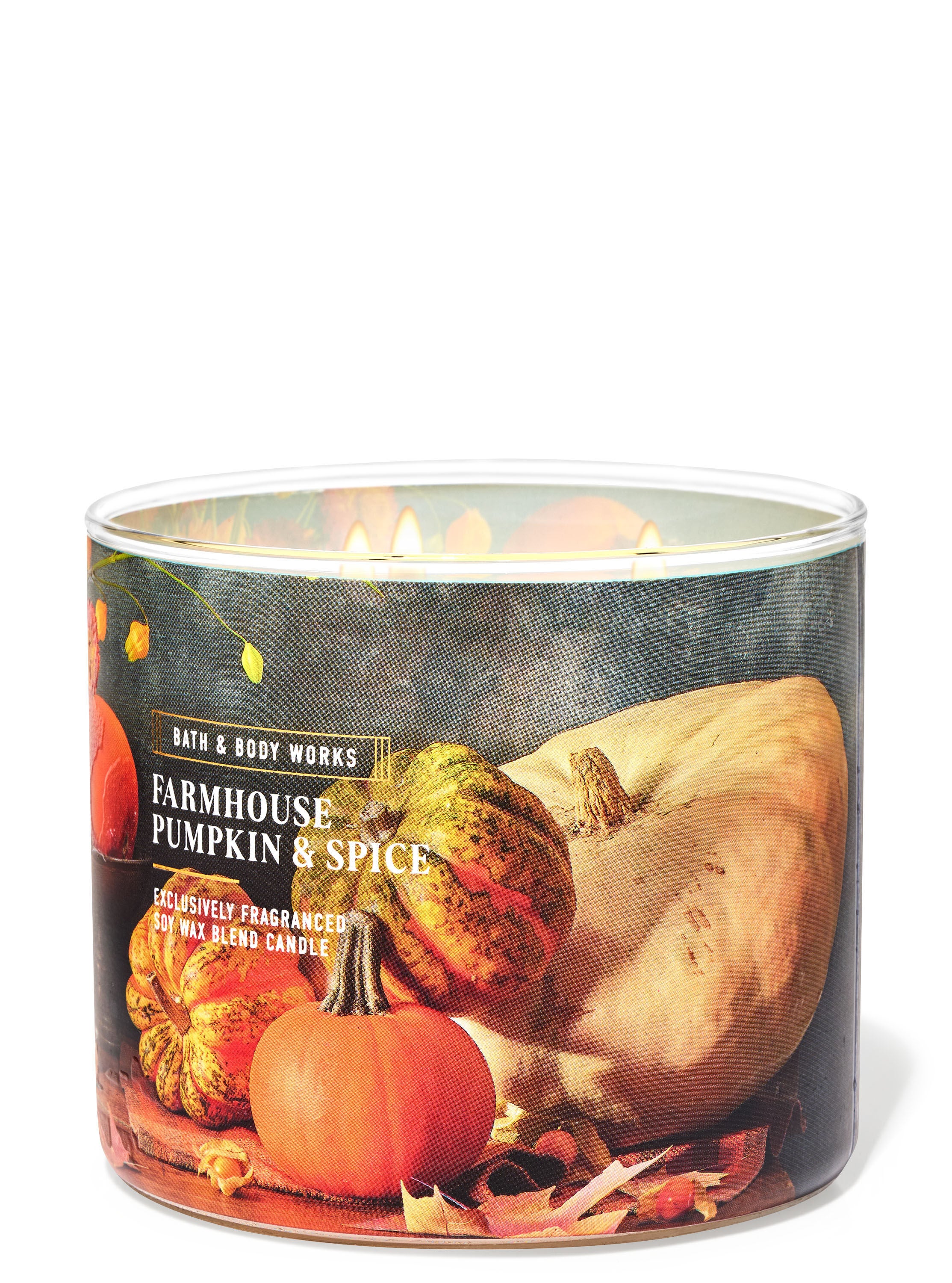 Farmhouse Pumpkin & Spice 3-Wick Candle