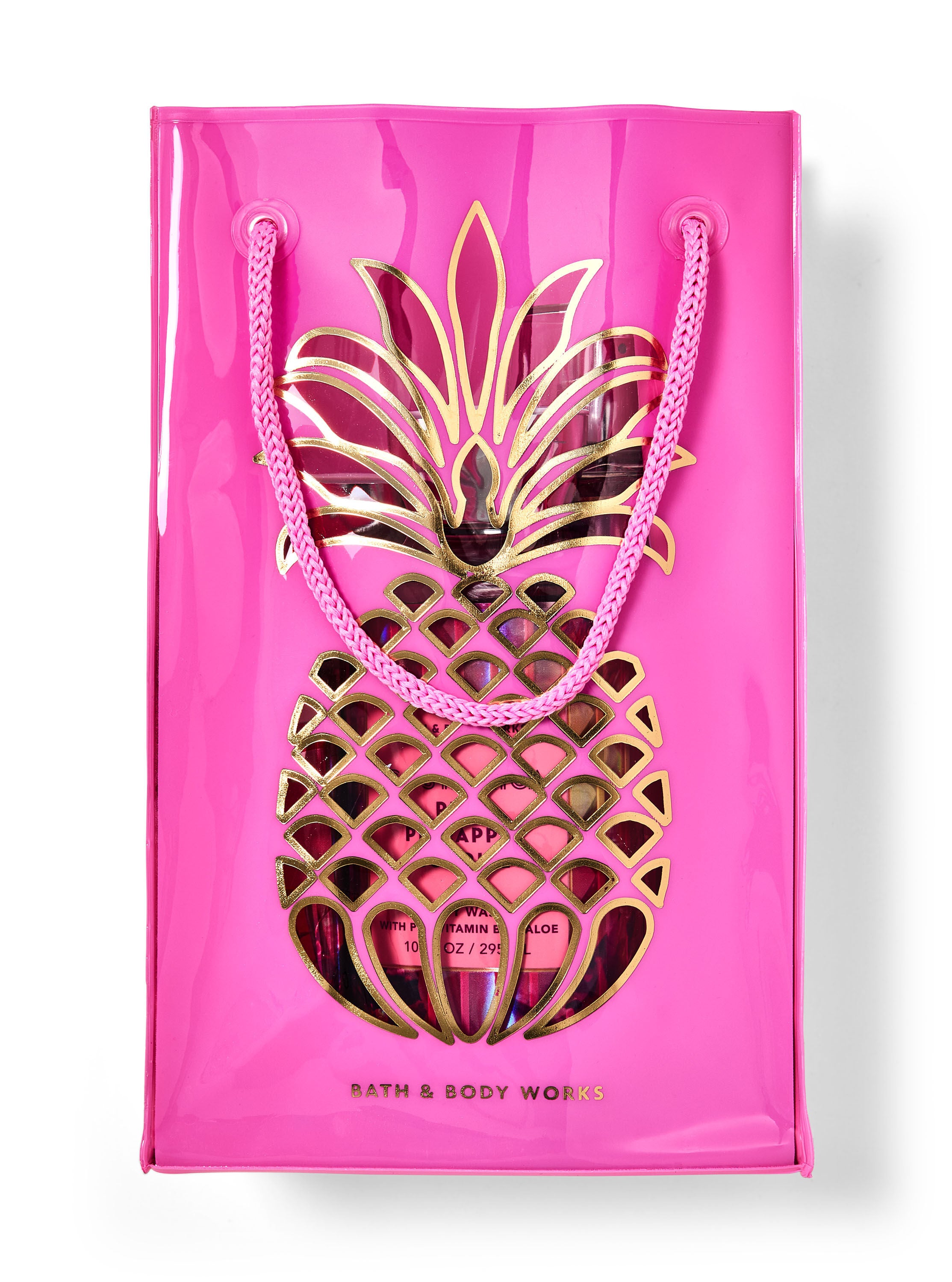 Pink Pineapple Sunrise Gift Bag Set