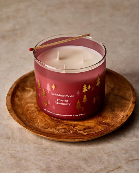 Frosted Cranberry 3-Wick Candle