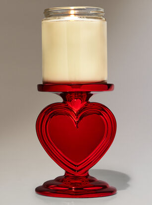 Heart Pedestal Single Wick Candle Holder
