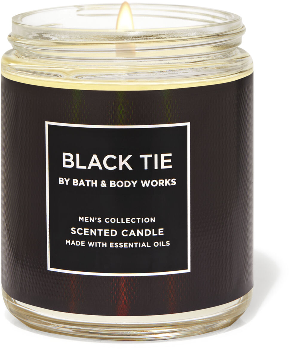 2 Black Tie Scented Candle Bath & Body Works 14.5 Oz 