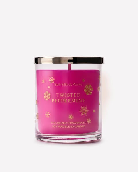 Twisted Peppermint Single Wick Candle